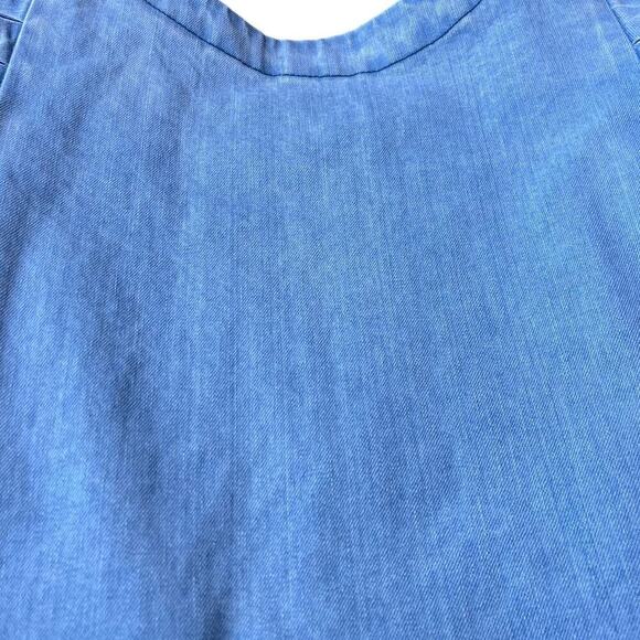 Nikolia Kids Puff Sleeve Denim Bomber Jacket Light Blue Cotton Zip - 9-10 Years - Picture 5 of 11